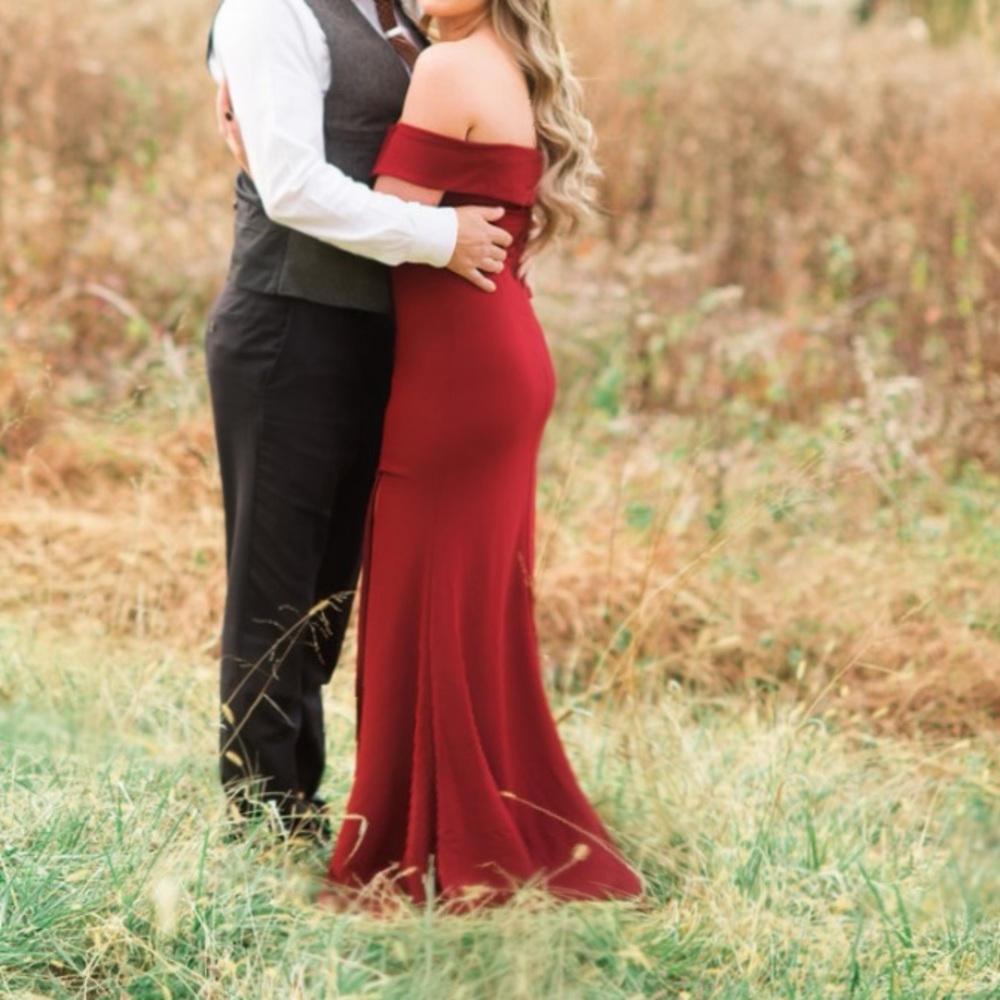 Lulus song of love wine red dress